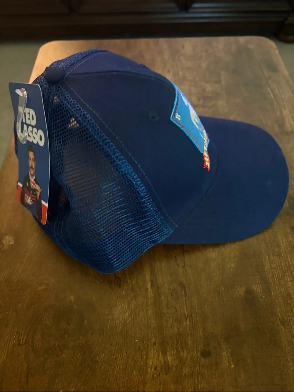 Alec Richmond Navy Logo Mesh Trucker Hat